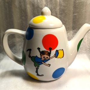 Vintage Micki Leksaker Pippi Long stocking Teapot